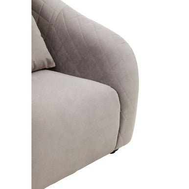 Grey Velvet Chair | Fifi