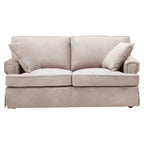 2 Seater Mink Velvet Sofa, Ralph