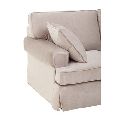 2 Seater Mink Velvet Sofa, Ralph