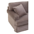 3 Seater Mink Velvet Right Chaise Sofa | Ralph