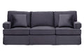 3 Seater Black Velvet Sofa | Ralph