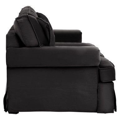 2 Seater Black Velvet Sofa | Ralph