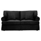 2 Seater Black Velvet Sofa | Ralph