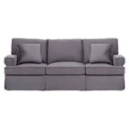 3 Seater Grey Velvet Sofa | Ralph