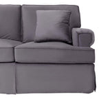 3 Seater Grey Velvet Sofa | Ralph