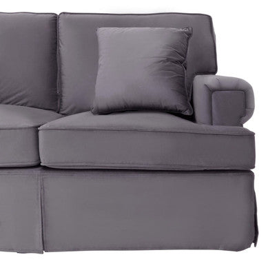 3 Seater Grey Velvet Sofa | Ralph