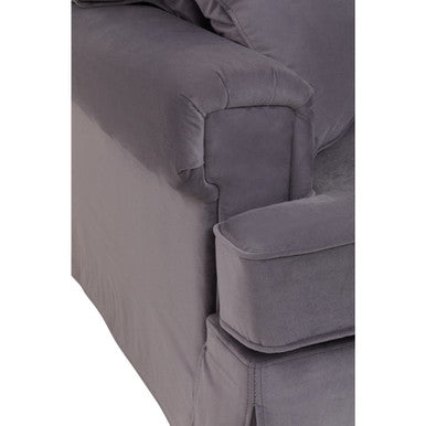 3 Seater Grey Velvet Sofa | Ralph