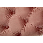 Dusty Pink Velvet Bench with Gold Legs | Tamra