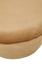 Kids Gold Beige Velvet Chair with Gold Base | Tamra