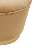 Kids Gold Beige Velvet Chair with Gold Base | Tamra