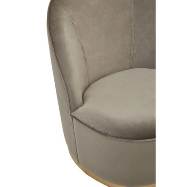 Kids Mink Velvet Gold Base Chair | Tamra