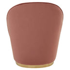 Kids Dusty Pink Velvet Gold Base Chair | Tamra