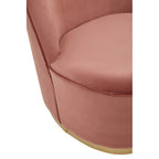 Kids Dusty Pink Velvet Gold Base Chair | Tamra