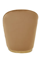 Beige Velvet Gold Base Chair | Tamra