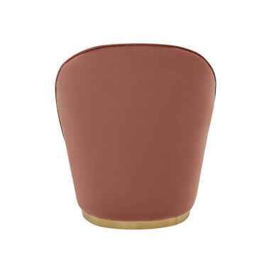 Dusty Pink Velvet Gold Base Chair | Tamra