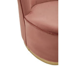 Dusty Pink Velvet Gold Base Chair | Tamra