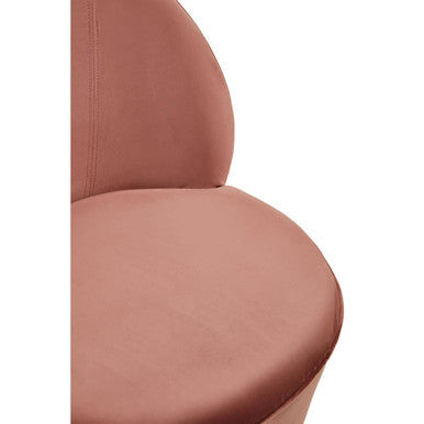 Dusty Pink Velvet Gold Base Chair | Tamra