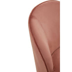 Dusty Pink Velvet Gold Base Chair | Tamra