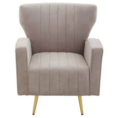 Mink Velvet Armchair | Hayley