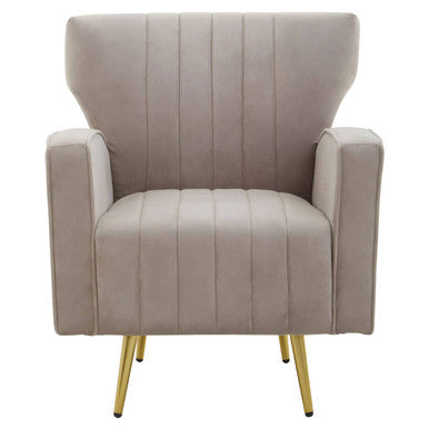 Mink Velvet Armchair | Hayley
