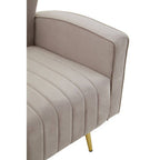 Mink Velvet Armchair | Hayley