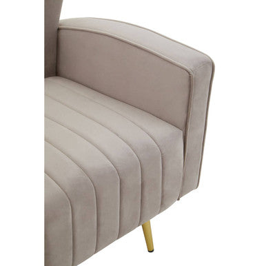 Mink Velvet Armchair | Hayley