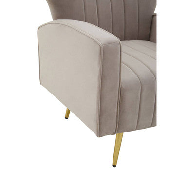 Mink Velvet Armchair | Hayley