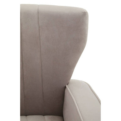 Mink Velvet Armchair | Hayley