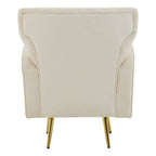Natural Velvet Armchair | Hayley