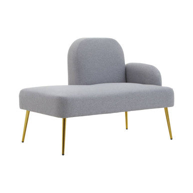 Grey Right Hand Chaise Longue | Heather