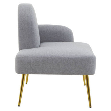 Grey Right Hand Chaise Longue | Heather