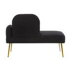 Black Right Hand Chaise Longue | Heather