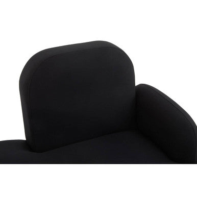 Black Right Hand Chaise Longue | Heather