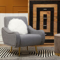 Black and White Houndstooth Pattern Armchair | Holli