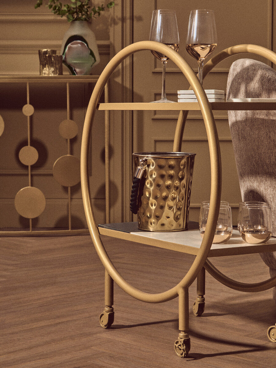 Brass Finished 2 Tier Unit | Vizzini