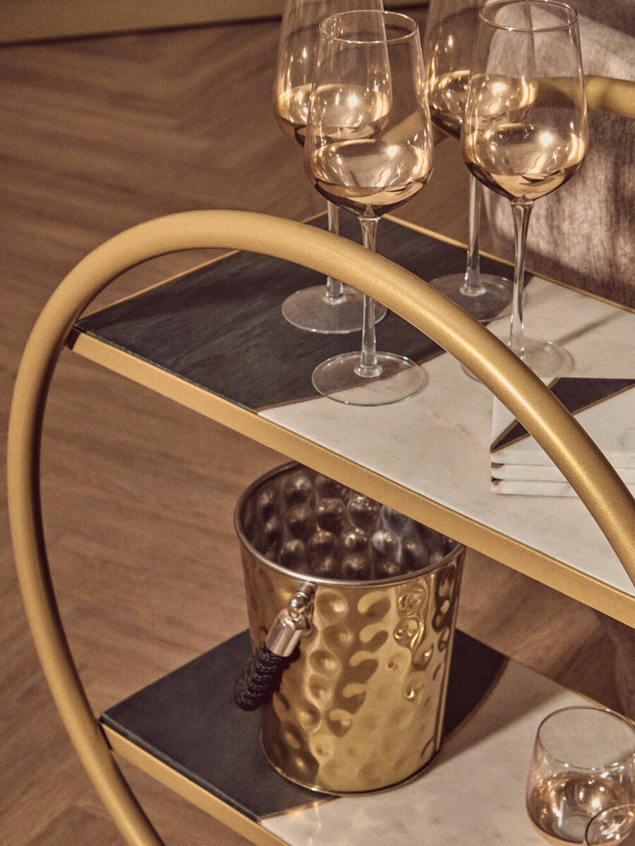 Brass Finished 2 Tier Unit | Vizzini