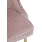 Dusky Pink Velvet Dining Chair | Demi