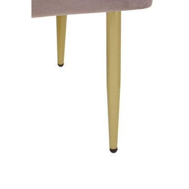 Dusky Pink Velvet Dining Chair | Demi