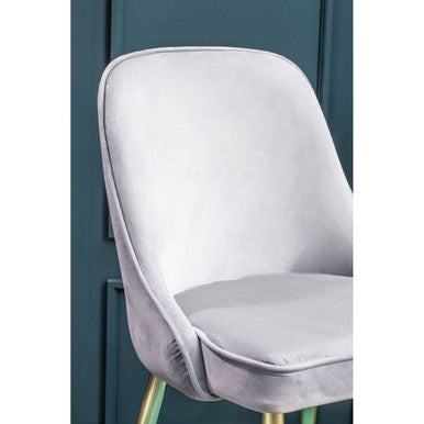 Grey Velvet Dining Chair | Demi