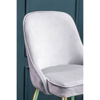Grey Velvet Dining Chair | Demi