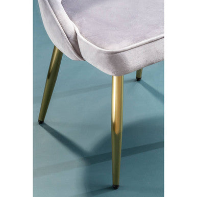 Grey Velvet Dining Chair | Demi