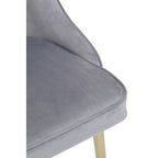 Grey Velvet Dining Chair | Demi