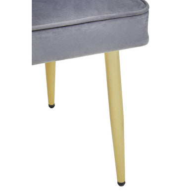 Grey Velvet Dining Chair | Demi