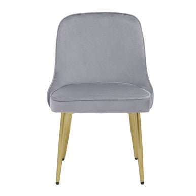 Grey Velvet Dining Chair | Demi