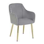 Grey Velvet Dining Chair | Darcy