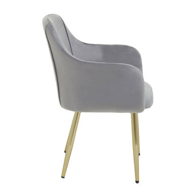 Grey Velvet Dining Chair | Darcy
