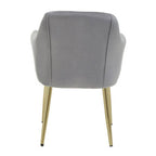 Grey Velvet Dining Chair | Darcy
