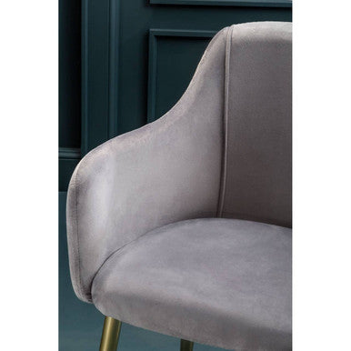 Grey Velvet Dining Chair | Darcy
