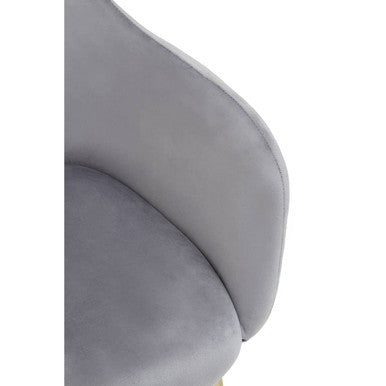 Grey Velvet Dining Chair | Darcy