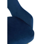 Midnight Blue Velvet Dining Chair | Dani